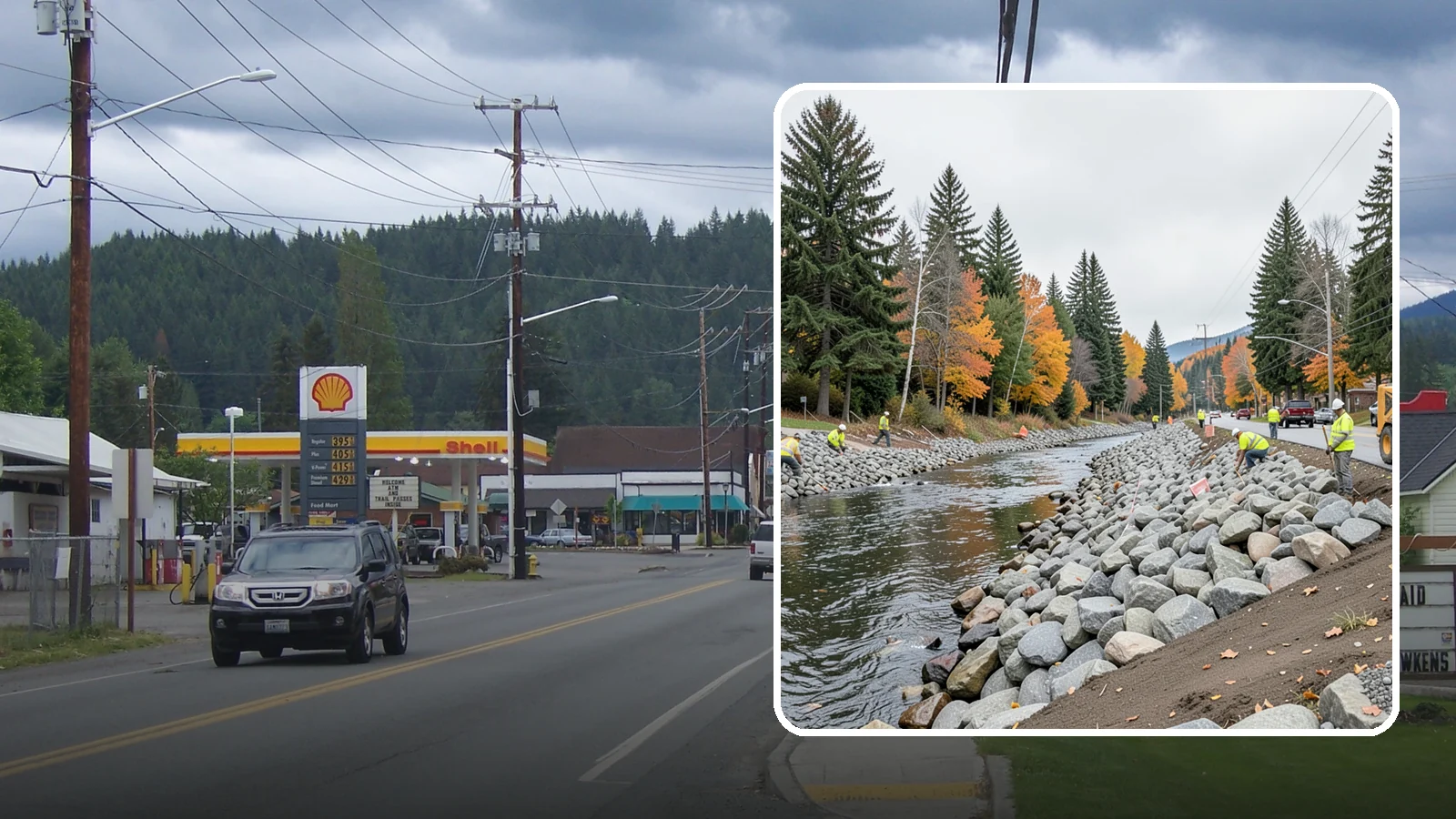 Riprap Installation in Granite Falls, Snohomish County, WA - Riprap installation that armors banks, outfalls, and slopes against erosion and scour from high flows.