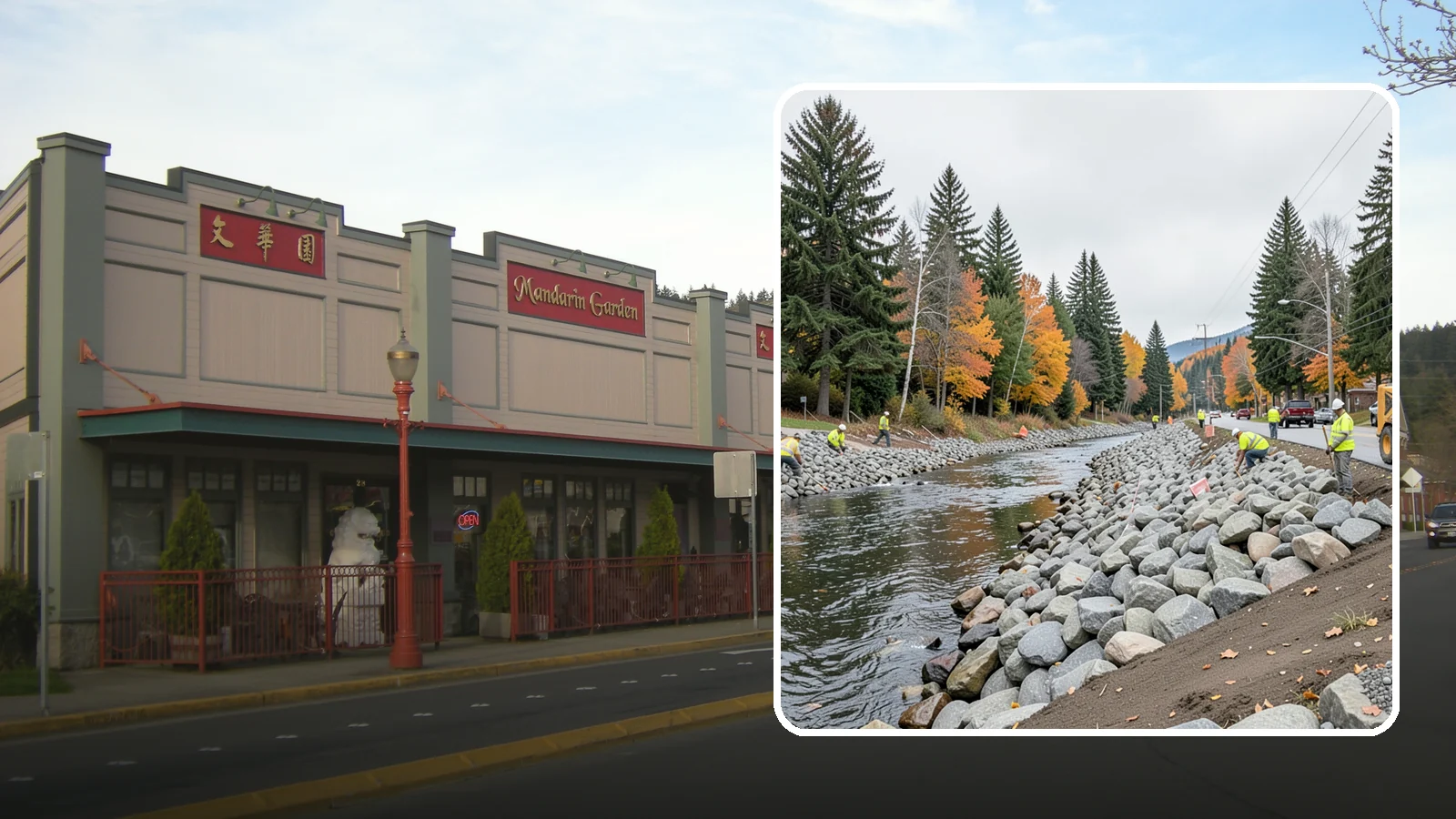 Riprap Installation in Issaquah, King County, WA - Riprap installation that armors banks, outfalls, and slopes against erosion and scour from high flows.