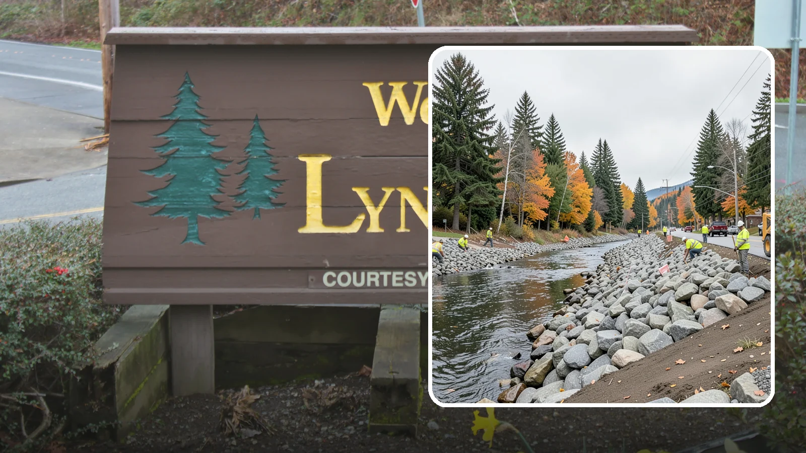 Riprap Installation in Lynnwood, Snohomish County, WA - Riprap installation that armors banks, outfalls, and slopes against erosion and scour from high flows.