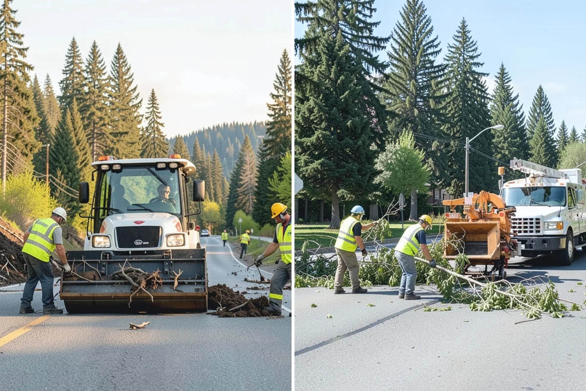 Roadside Brush Clearing in Beaux Arts Village, King County, WA - Survey the corridor to map brush density, invasives, and protected vegetation