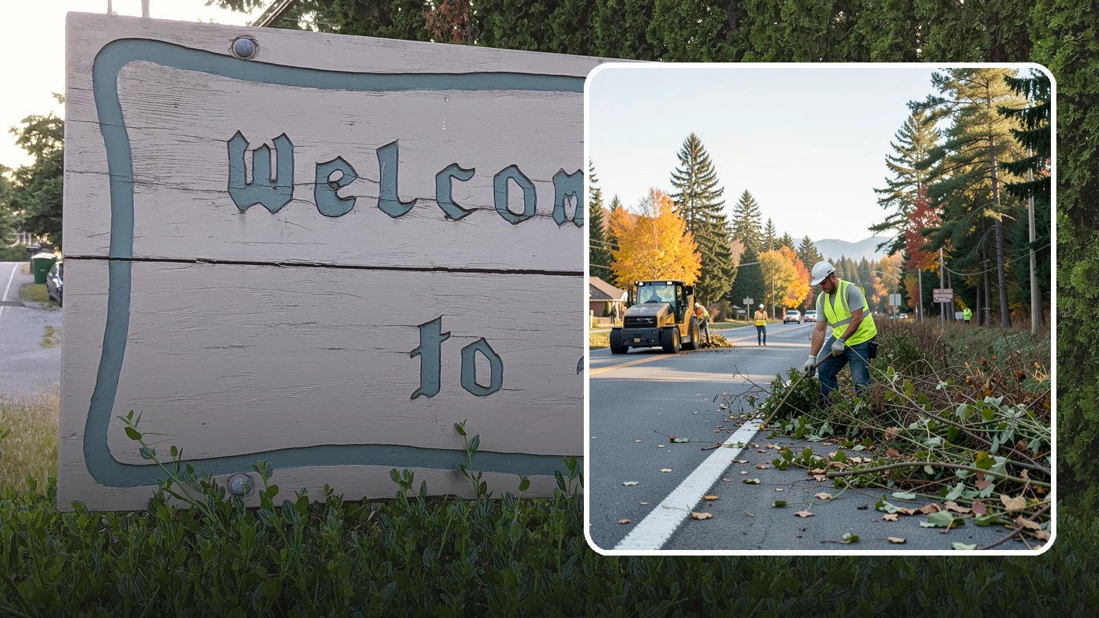 Roadside Brush Clearing in Brier, Snohomish County, WA - Mechanical and hand brush clearing that reclaims overgrown right-of-way width and restores clear zones along municipal roads.