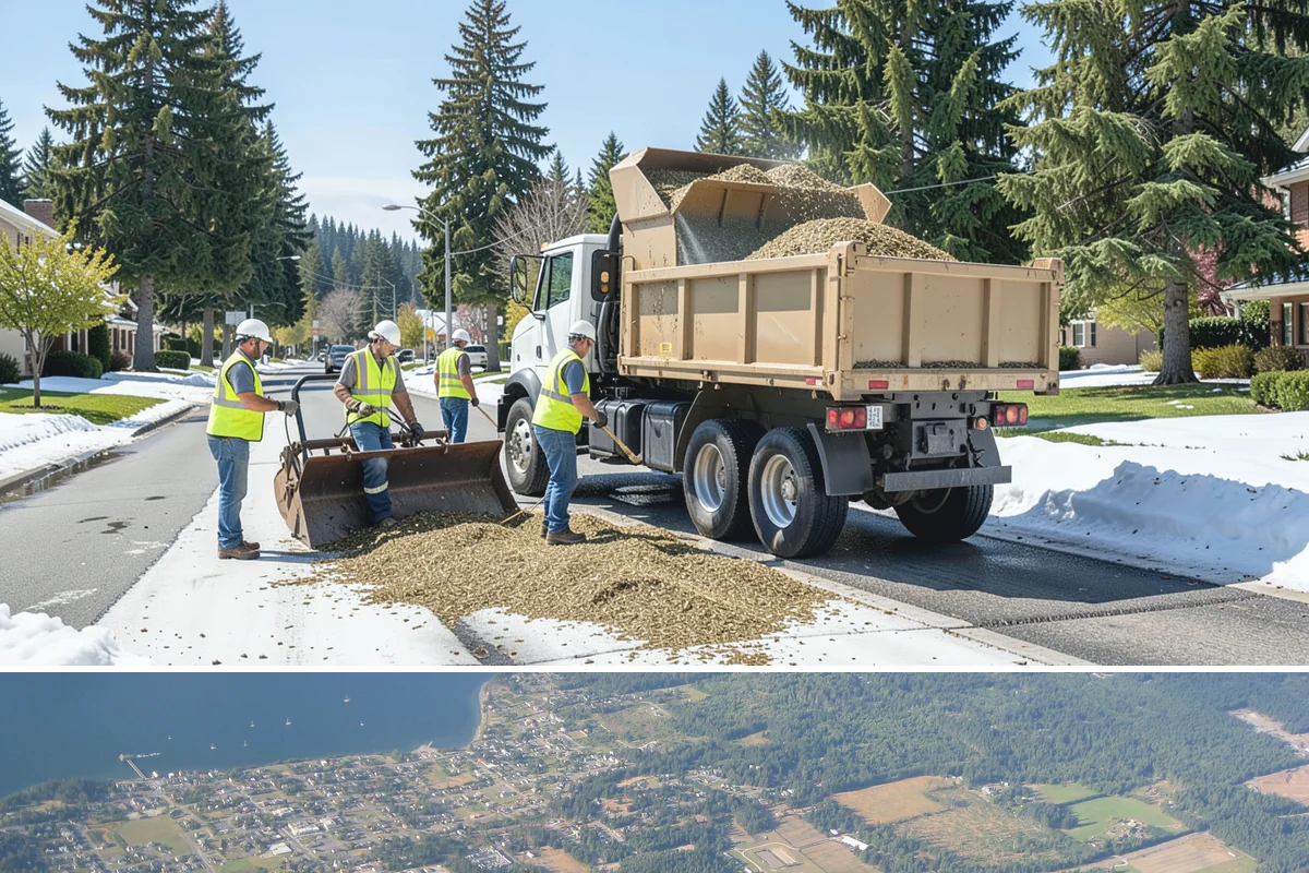 Roadside Brush Clearing in Coupeville, Island County, WA - Brush clearing runs efficiently in late summer and fall when soils firm up, though winter dormant-season work improves visibility...