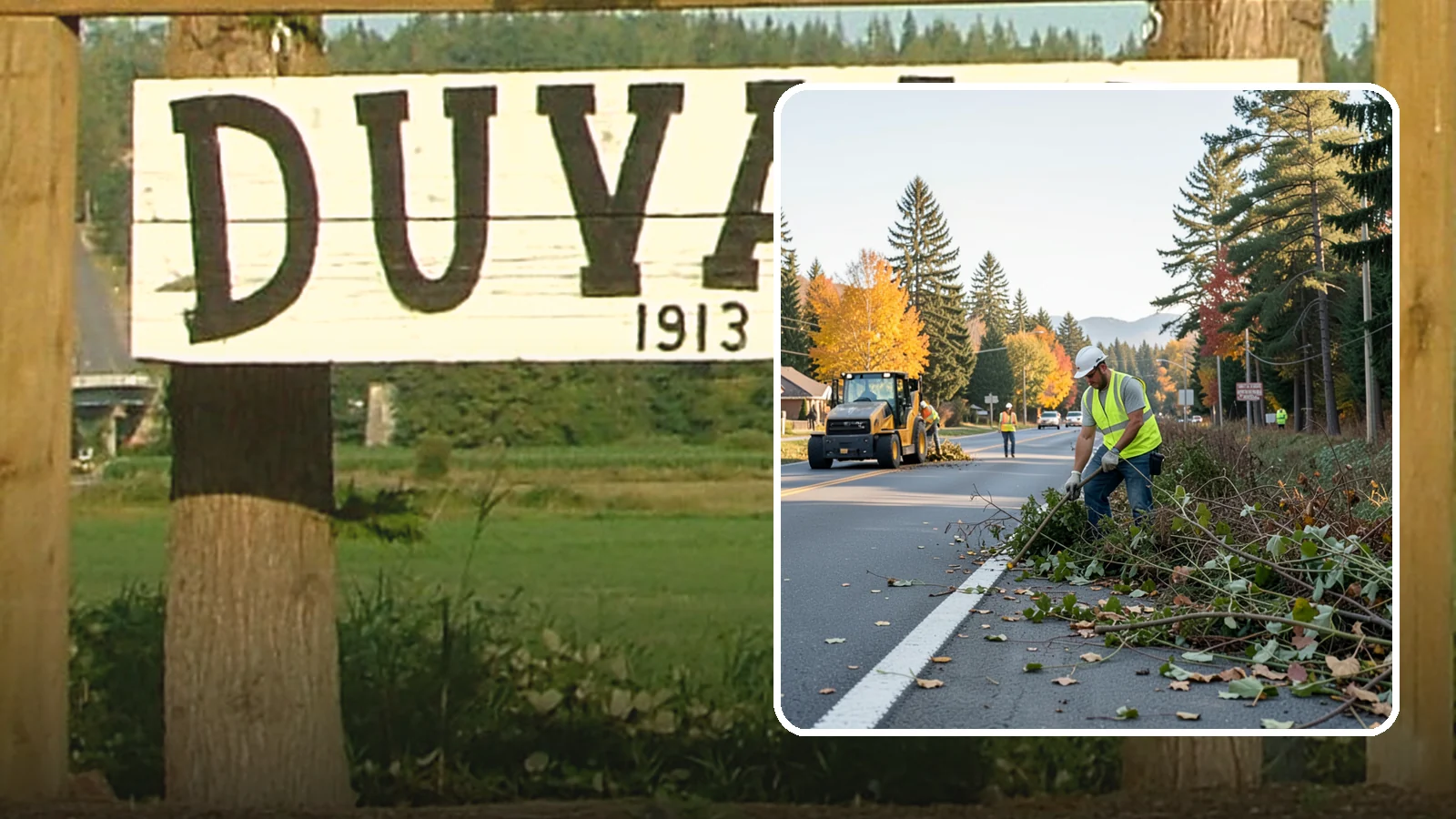 Roadside Brush Clearing in Duvall, King County, WA - Mechanical and hand brush clearing that reclaims overgrown right-of-way width and restores clear zones along municipal roads.
