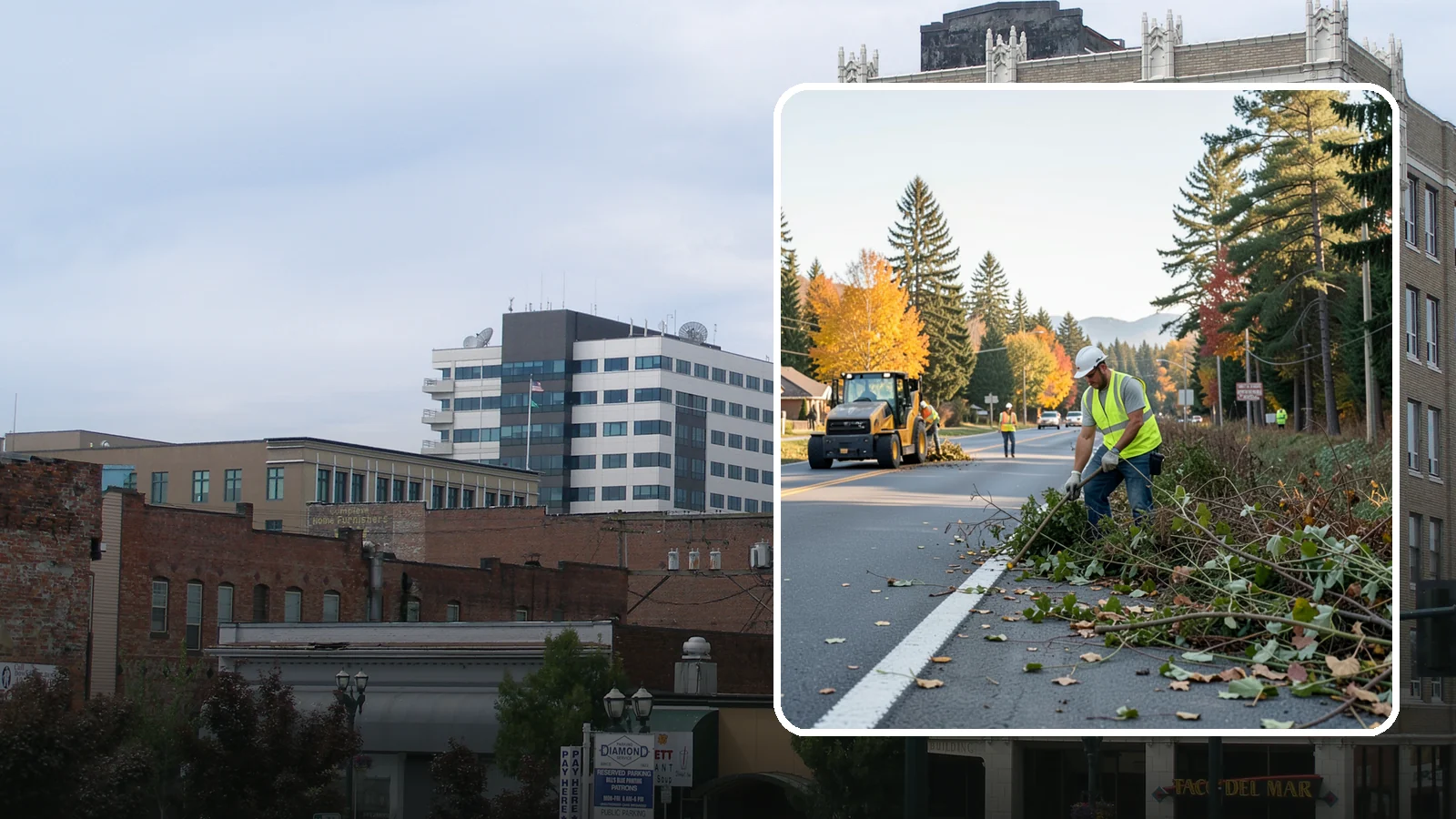 Roadside Brush Clearing in Everett, Snohomish County, WA - Mechanical and hand brush clearing that reclaims overgrown right-of-way width and restores clear zones along municipal roads.