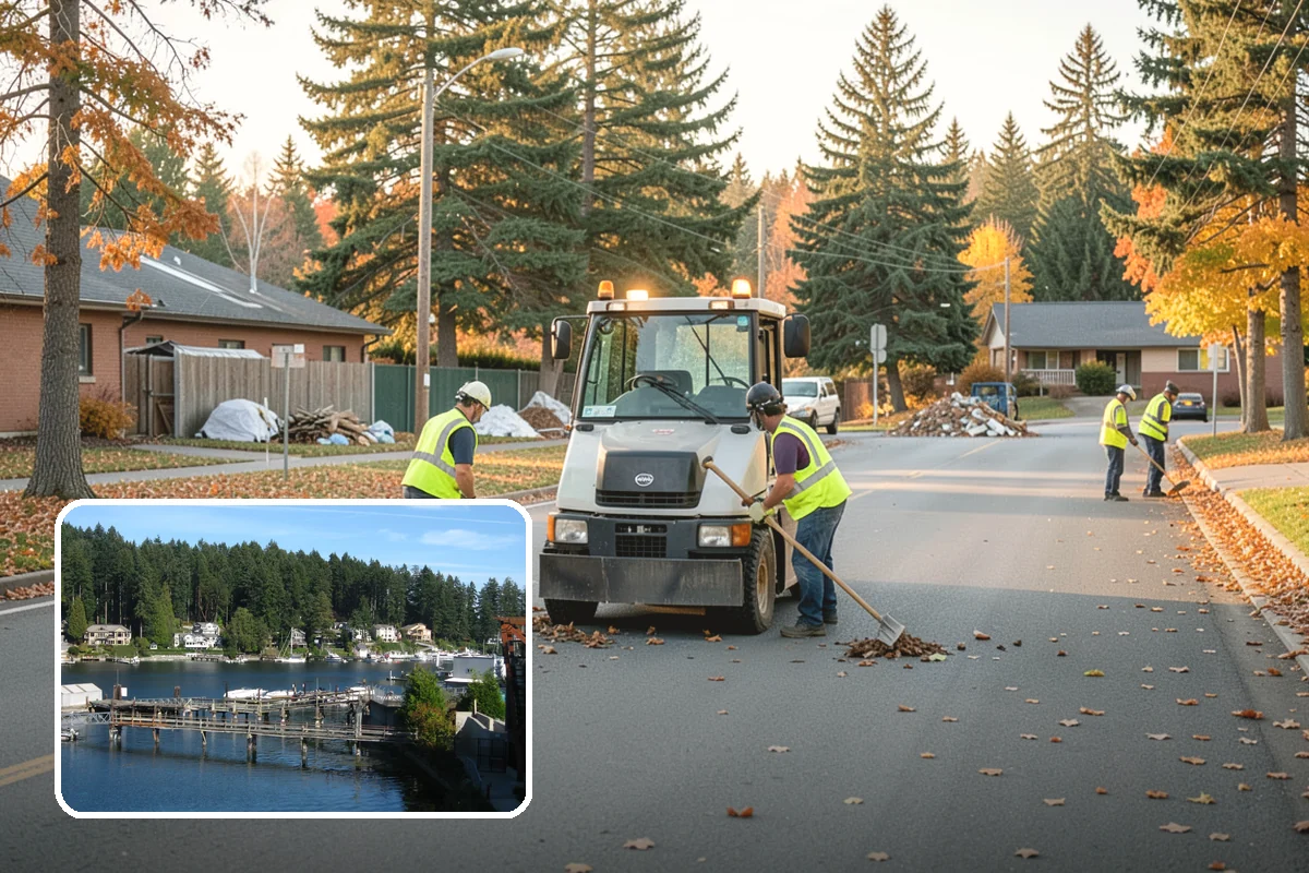Roadside Brush Clearing in Gig Harbor, Pierce County, WA - Reopens the recovery clear zone for roadway safety