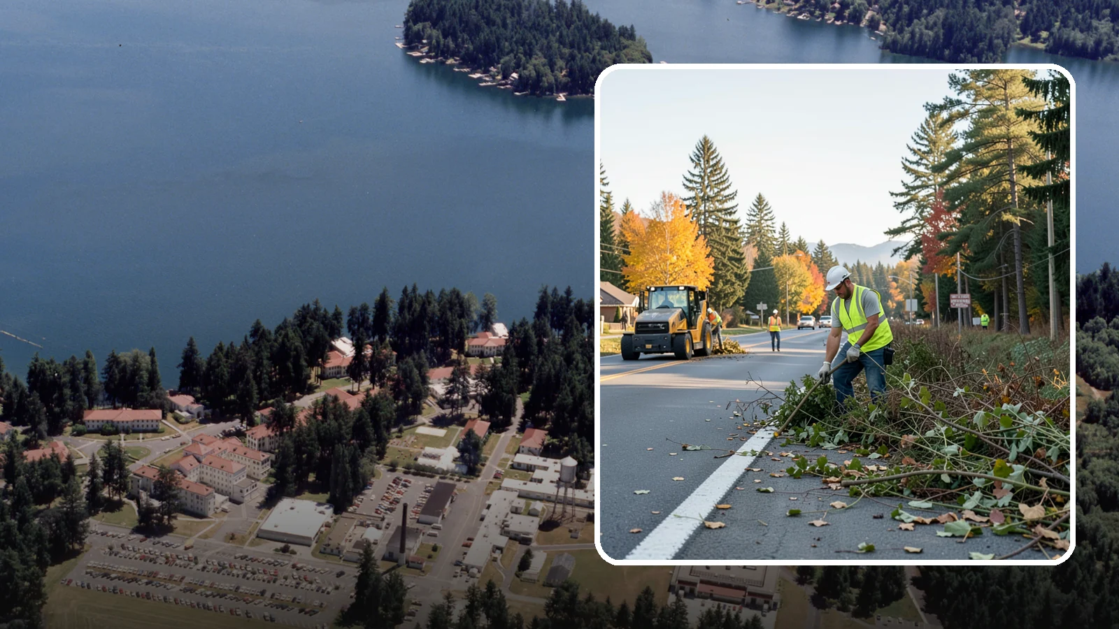 Roadside Brush Clearing in Lakewood, Pierce County, WA - Mechanical and hand brush clearing that reclaims overgrown right-of-way width and restores clear zones along municipal roads.