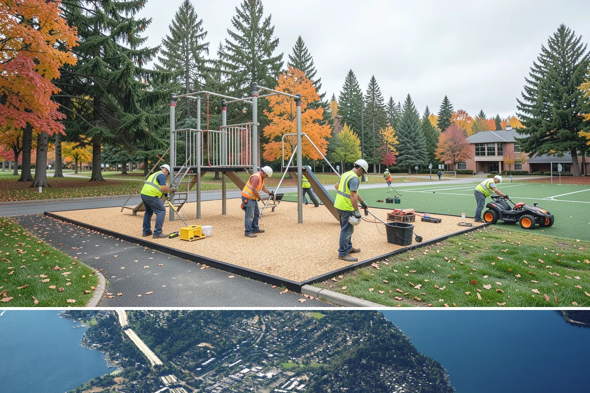 Roadside Brush Clearing in Mercer Island, King County, WA - Brush clearing runs efficiently in late summer and fall when soils firm up, though winter dormant-season work improves visibility...