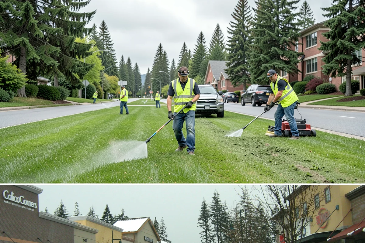 Roadside Brush Clearing in Mill Creek, Snohomish County, WA - Brush clearing runs efficiently in late summer and fall when soils firm up, though winter dormant-season work improves visibility...