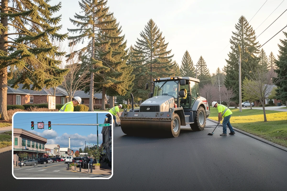 Roadside Brush Clearing in Monroe, Snohomish County, WA - Reopens the recovery clear zone for roadway safety