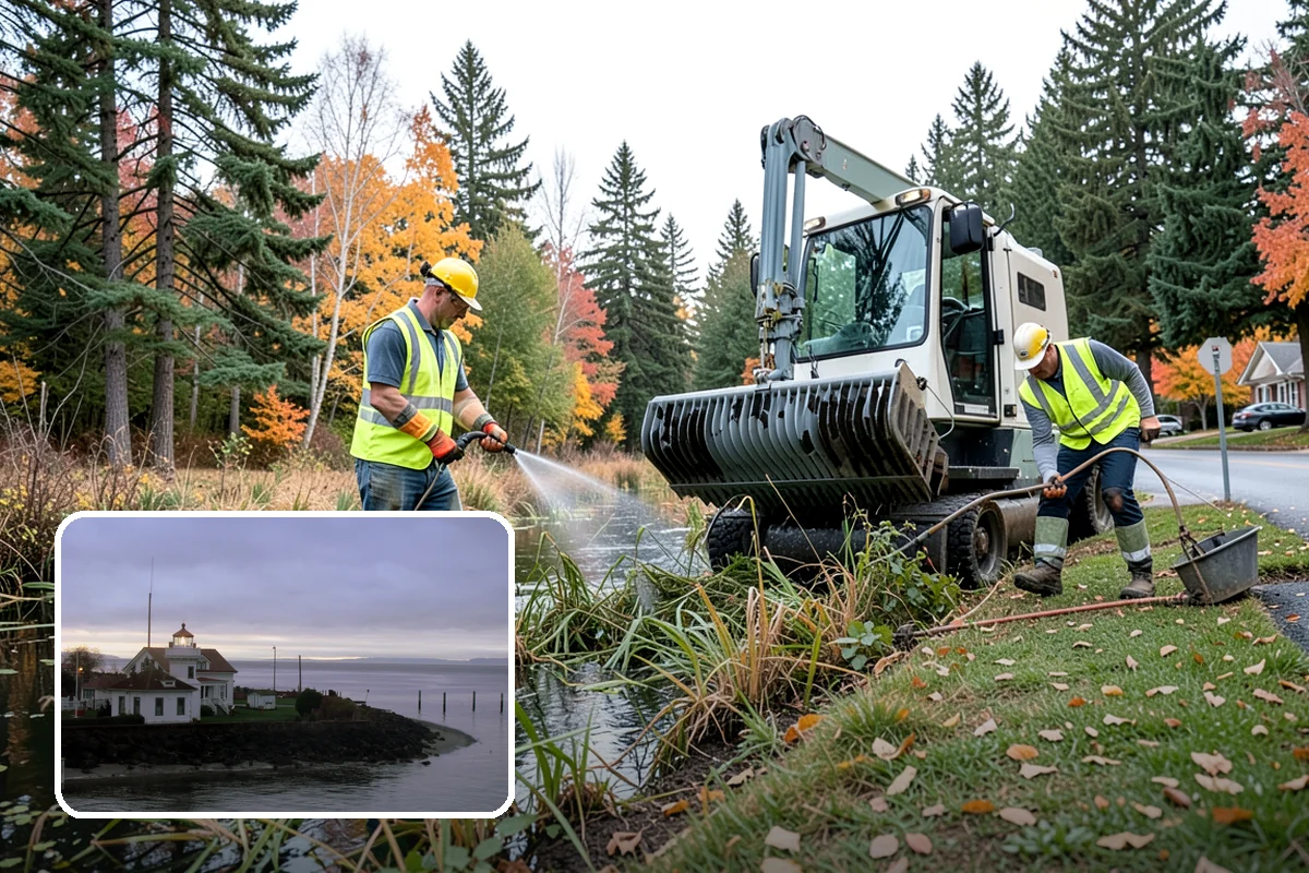 Roadside Brush Clearing in Mukilteo, Snohomish County, WA - Reopens the recovery clear zone for roadway safety
