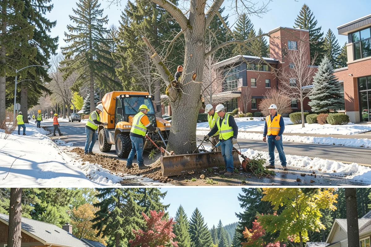 Roadside Brush Clearing in Orting, Pierce County, WA - Brush clearing runs efficiently in late summer and fall when soils firm up, though winter dormant-season work improves visibility...