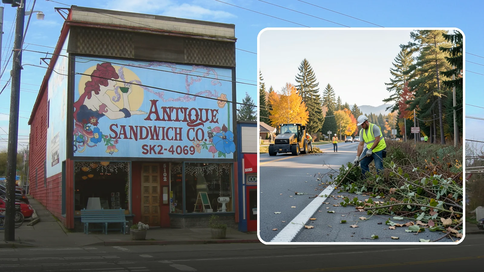 Roadside Brush Clearing in Ruston, Pierce County, WA - Mechanical and hand brush clearing that reclaims overgrown right-of-way width and restores clear zones along municipal roads.