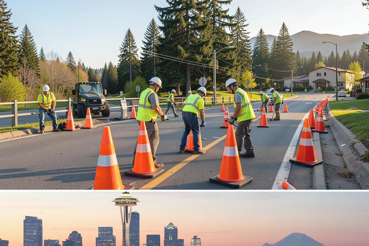 Roadside Brush Clearing in Seattle, King County, WA - Brush clearing runs efficiently in late summer and fall when soils firm up, though winter dormant-season work improves visibility...