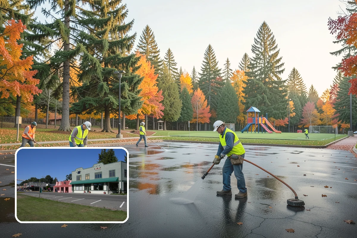 Roadside Brush Clearing in Snoqualmie, King County, WA - Reopens the recovery clear zone for roadway safety