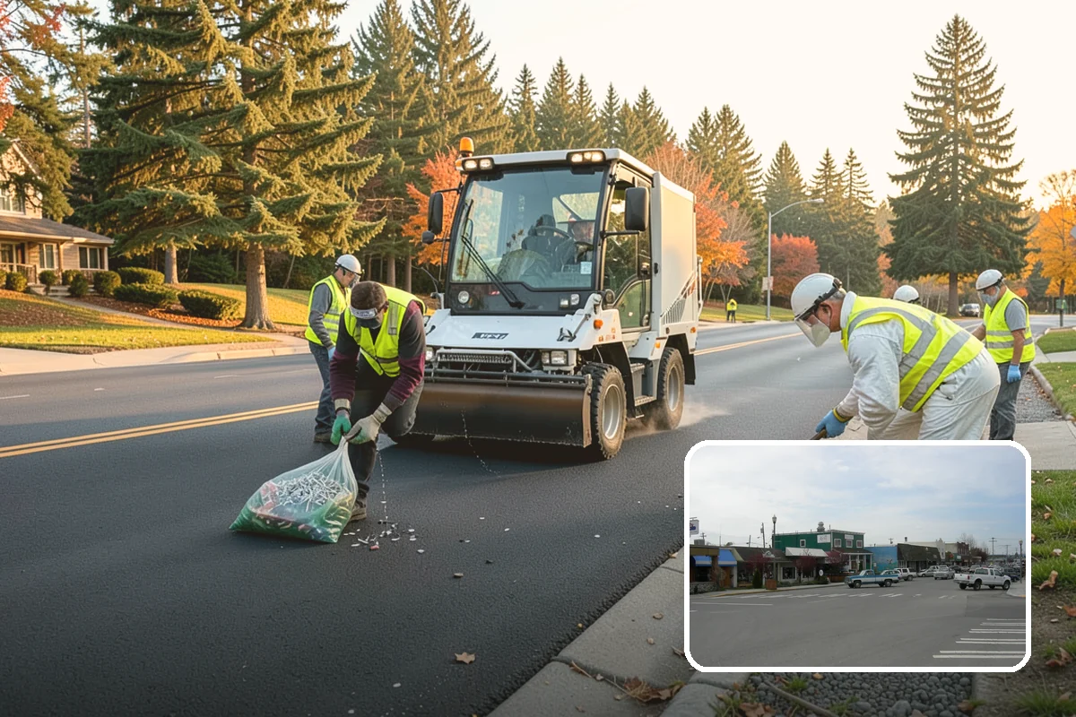 Roadside Brush Clearing in Stanwood, Snohomish County, WA - Reopens the recovery clear zone for roadway safety