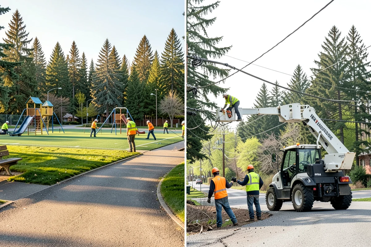 Roadside Cleanup in Arlington, Snohomish County, WA - Plan segments and set required work-zone traffic control