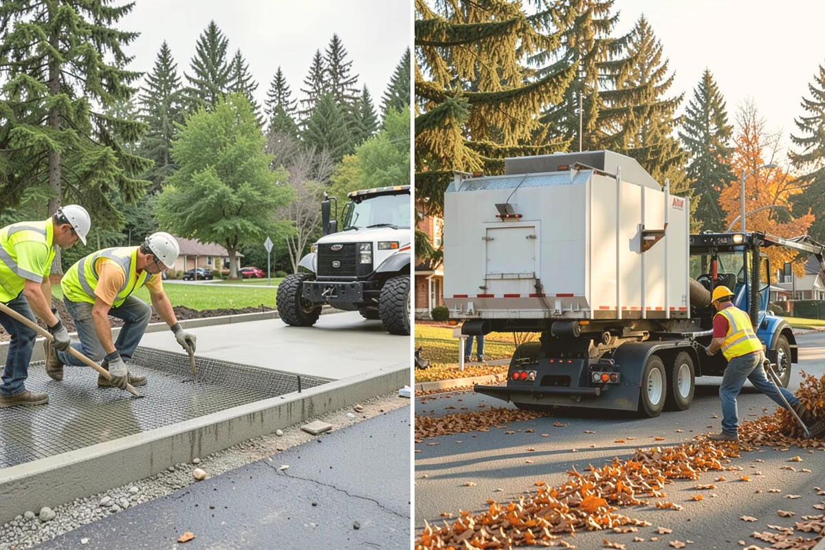 Roadside Cleanup in Bellevue, King County, WA - Plan segments and set required work-zone traffic control