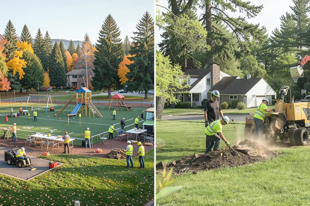 Roadside Cleanup in Bonney Lake, Pierce County, WA - Plan segments and set required work-zone traffic control