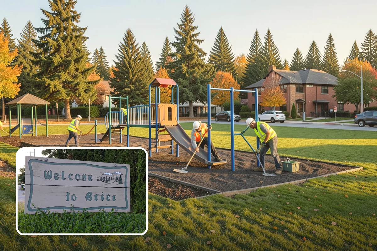 Roadside Cleanup in Brier, Snohomish County, WA - Compliant work-zone traffic control for crew and driver safety