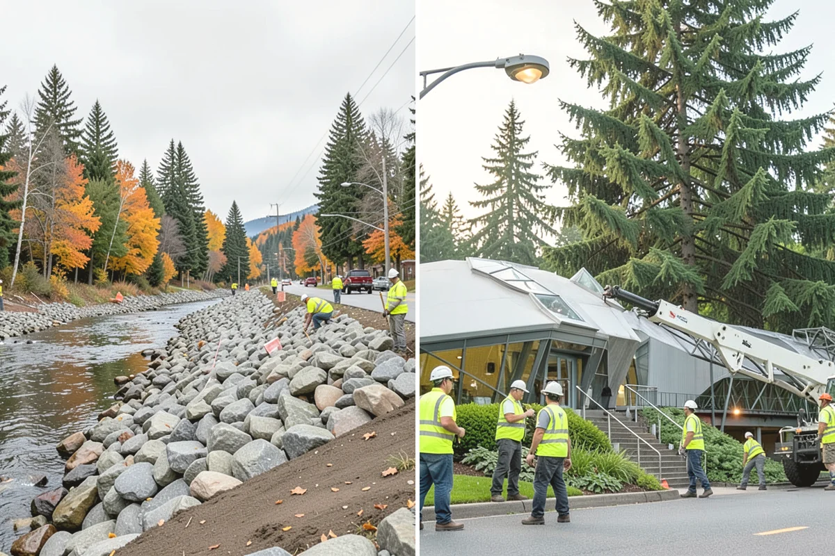 Roadside Cleanup in Burlington, Skagit County, WA - Plan segments and set required work-zone traffic control