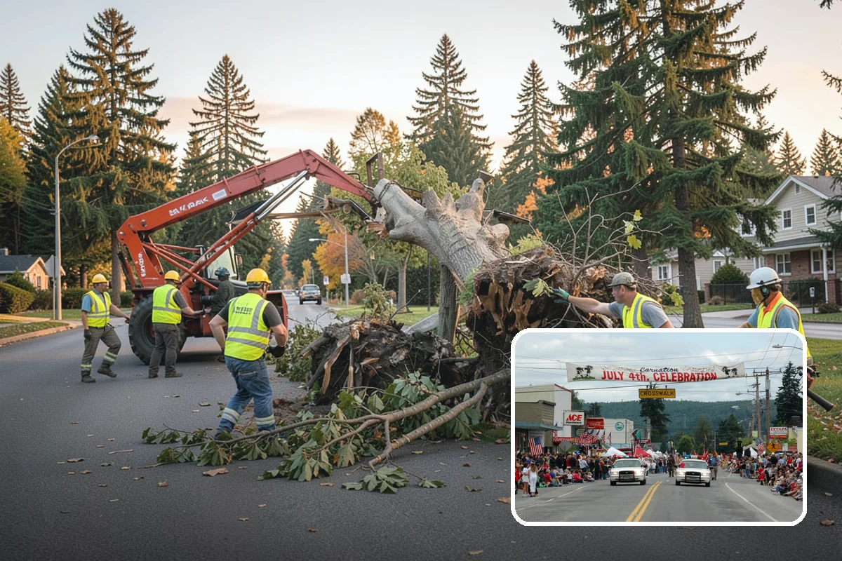 Roadside Cleanup in Carnation, King County, WA - Compliant work-zone traffic control for crew and driver safety