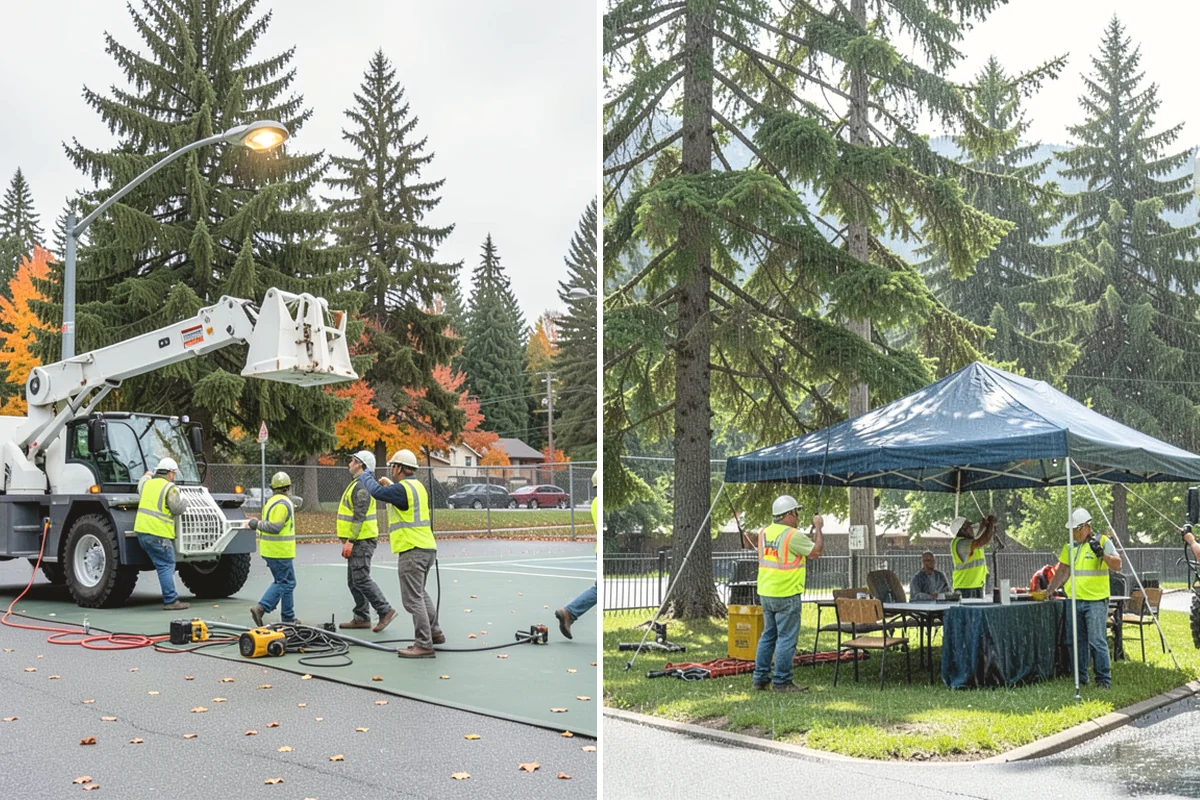 Roadside Cleanup in Carnation, King County, WA - Plan segments and set required work-zone traffic control