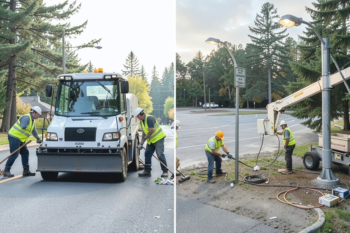 Roadside Cleanup in Darrington, Snohomish County, WA - Plan segments and set required work-zone traffic control