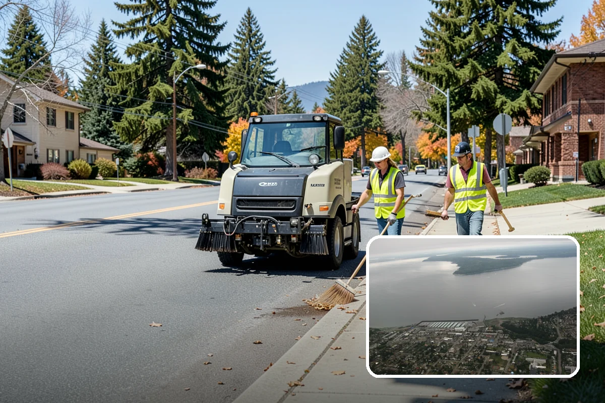 Roadside Cleanup in Des Moines, King County, WA - Compliant work-zone traffic control for crew and driver safety