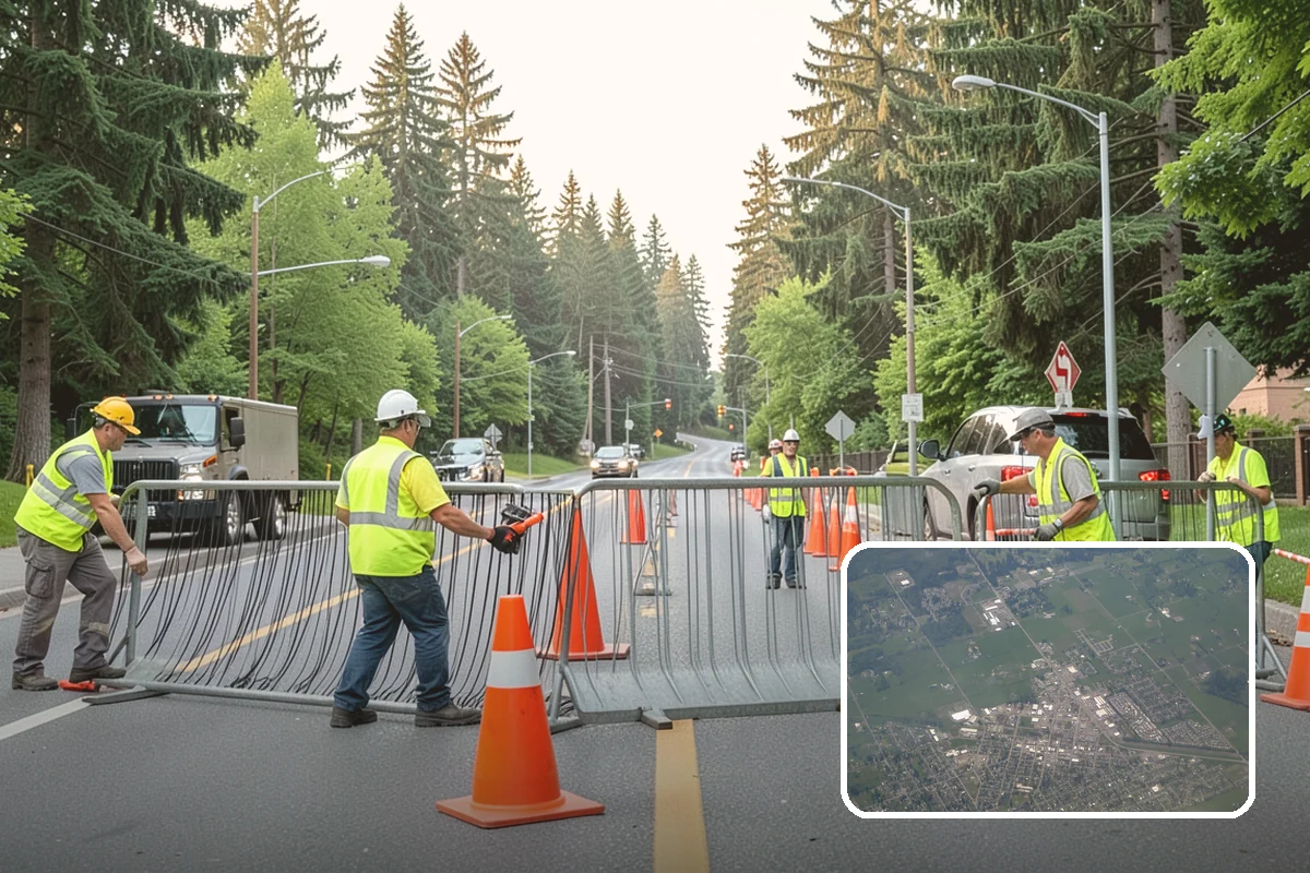 Roadside Cleanup in Enumclaw, King County, WA - Compliant work-zone traffic control for crew and driver safety