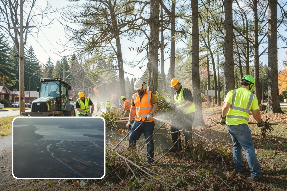 Roadside Cleanup in Fife, Pierce County, WA - Compliant work-zone traffic control for crew and driver safety