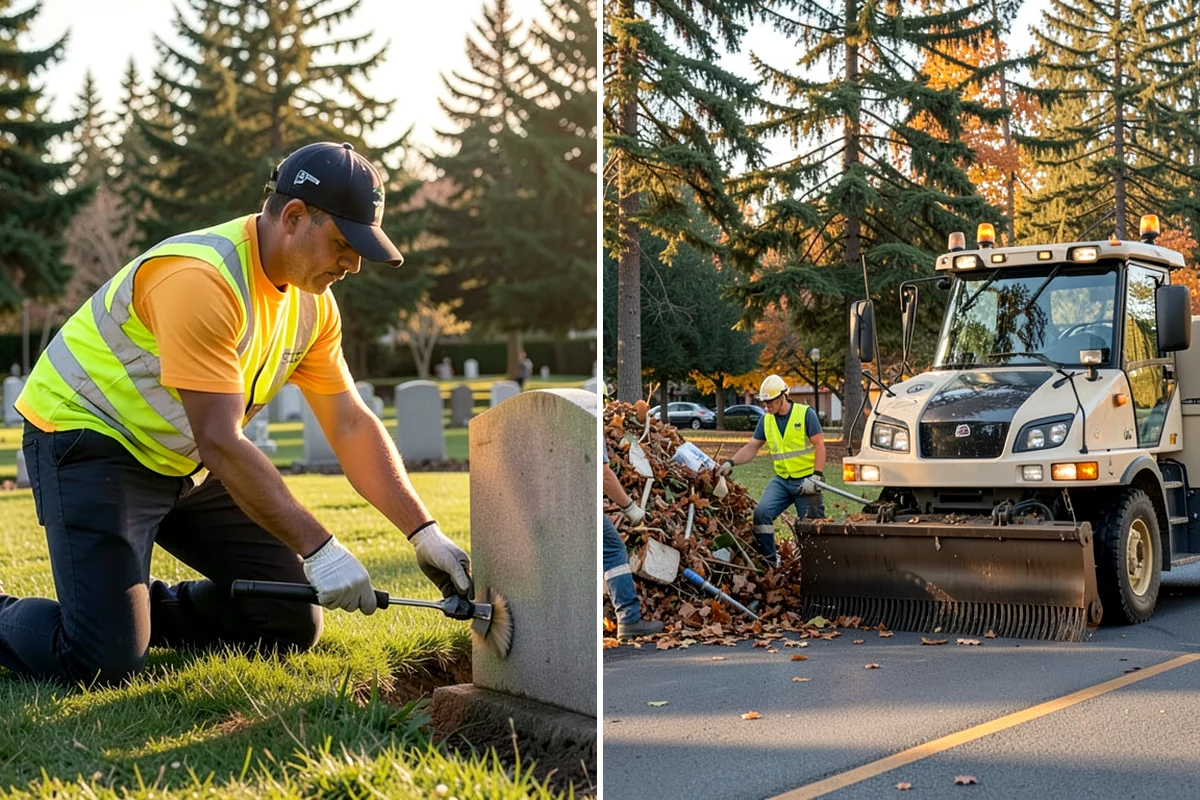 Roadside Cleanup in Gig Harbor, Pierce County, WA - Plan segments and set required work-zone traffic control