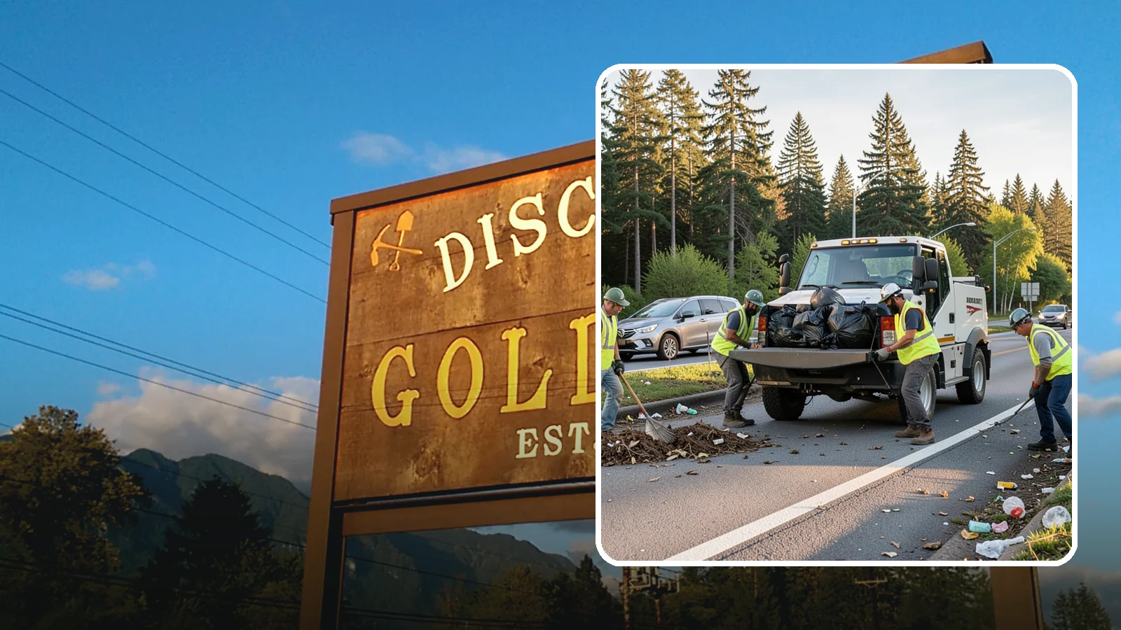 Roadside Cleanup in Gold Bar, Snohomish County, WA - Litter and debris collection along arterials, highways, and adopt-a-road corridors under safe work-zone controls.