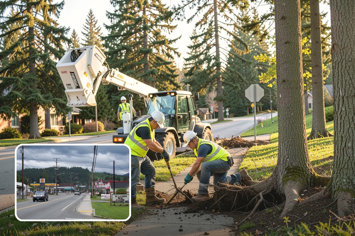 Roadside Cleanup in Granite Falls, Snohomish County, WA - Compliant work-zone traffic control for crew and driver safety