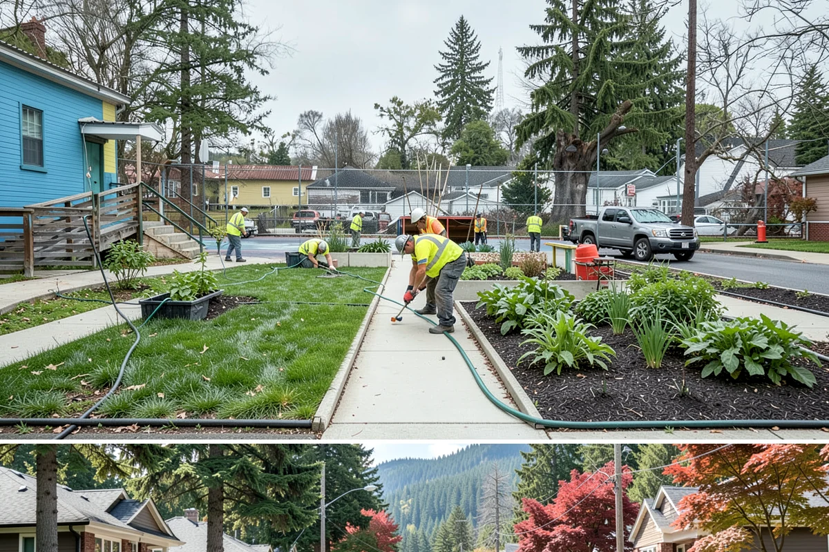 Roadside Cleanup in Hunts Point, King County, WA - Cleanups are scheduled across the year, with major sweeps common ahead of summer travel and after winter storm debris accumulates.