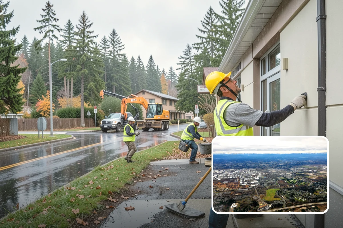 Roadside Cleanup in Kent, King County, WA - Compliant work-zone traffic control for crew and driver safety