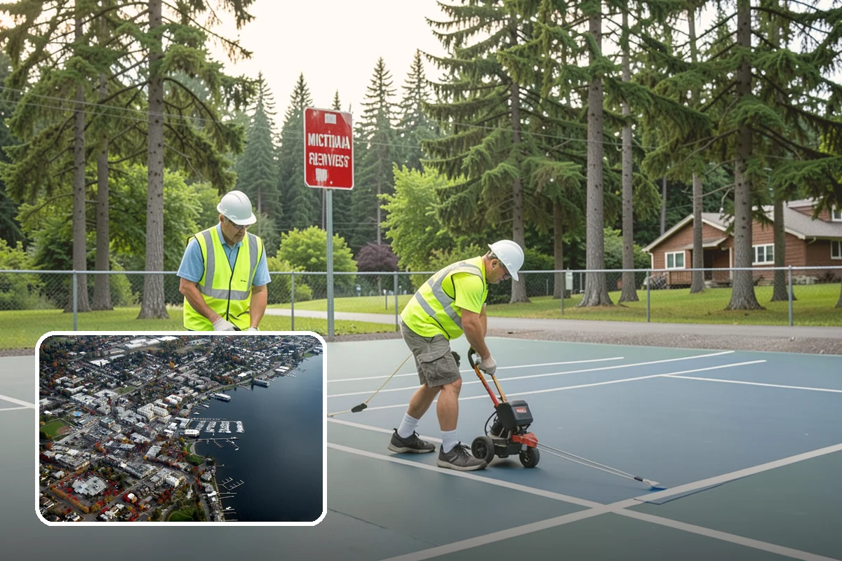 Roadside Cleanup in Kirkland, King County, WA - Compliant work-zone traffic control for crew and driver safety