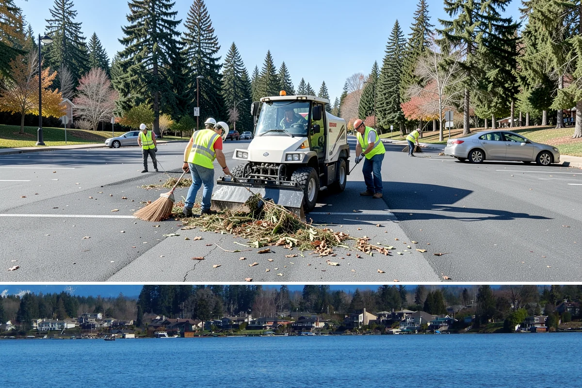Roadside Cleanup in Lake Stevens, Snohomish County, WA - Cleanups are scheduled across the year, with major sweeps common ahead of summer travel and after winter storm debris accumulates.