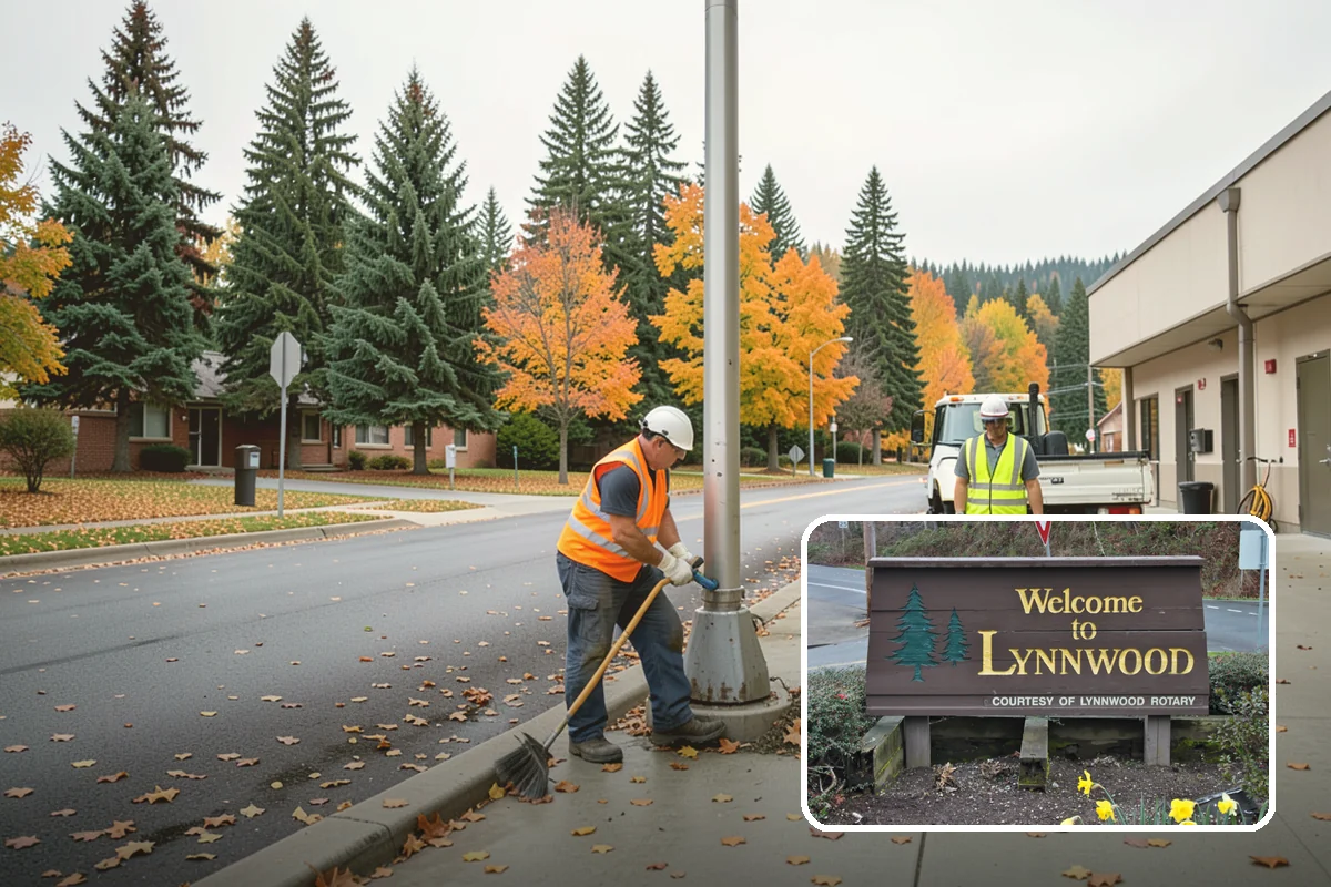 Roadside Cleanup in Lynnwood, Snohomish County, WA - Compliant work-zone traffic control for crew and driver safety