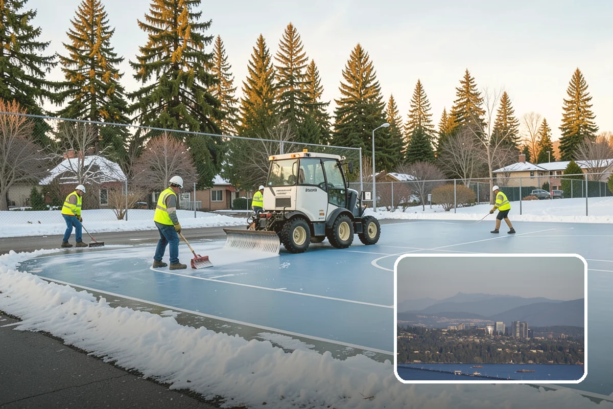 Roadside Cleanup in Medina, King County, WA - Compliant work-zone traffic control for crew and driver safety