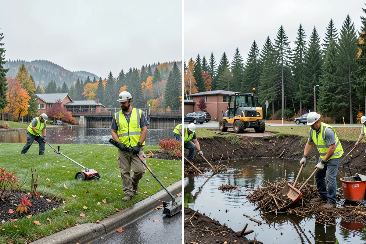 Roadside Cleanup in Normandy Park, King County, WA - Plan segments and set required work-zone traffic control