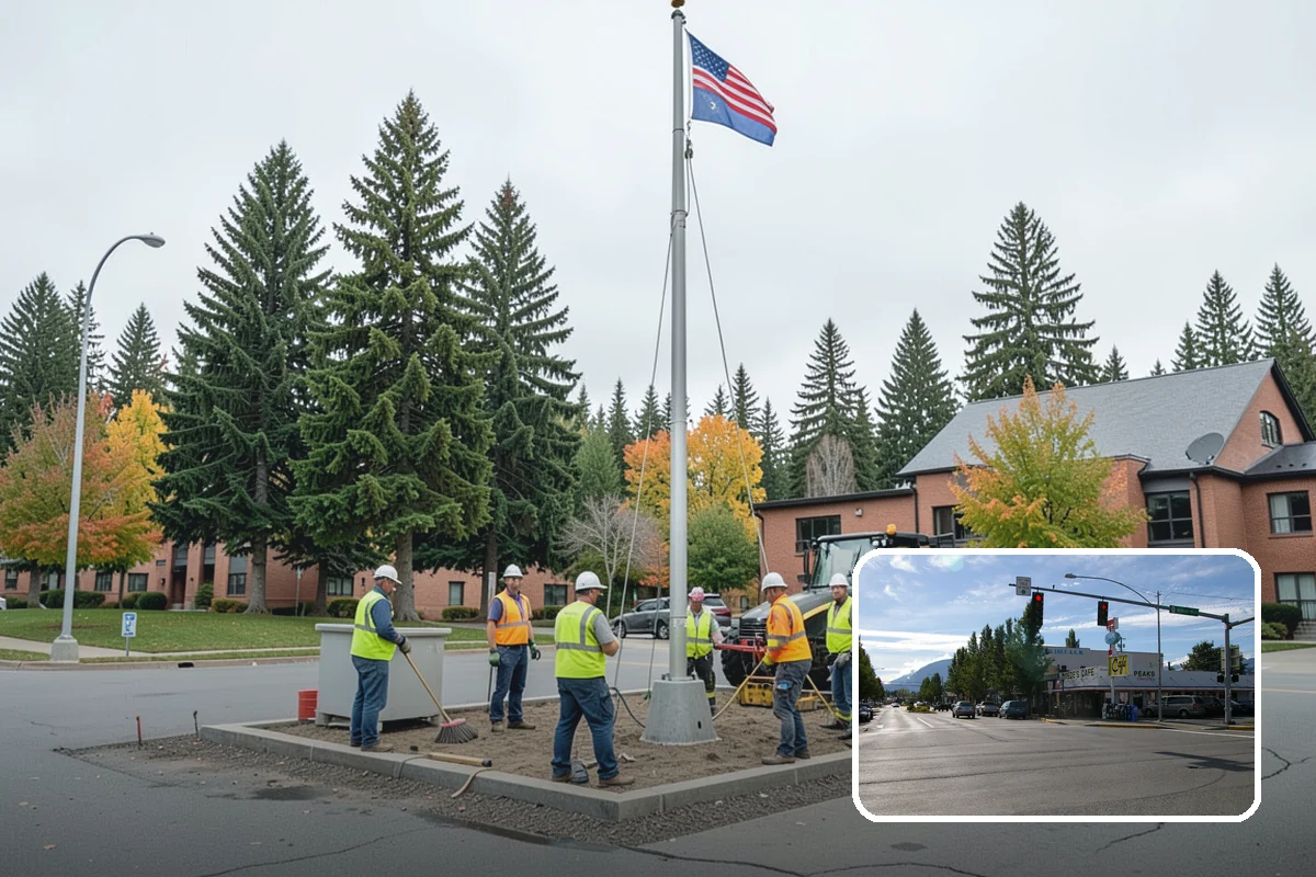 Roadside Cleanup in North Bend, King County, WA - Compliant work-zone traffic control for crew and driver safety