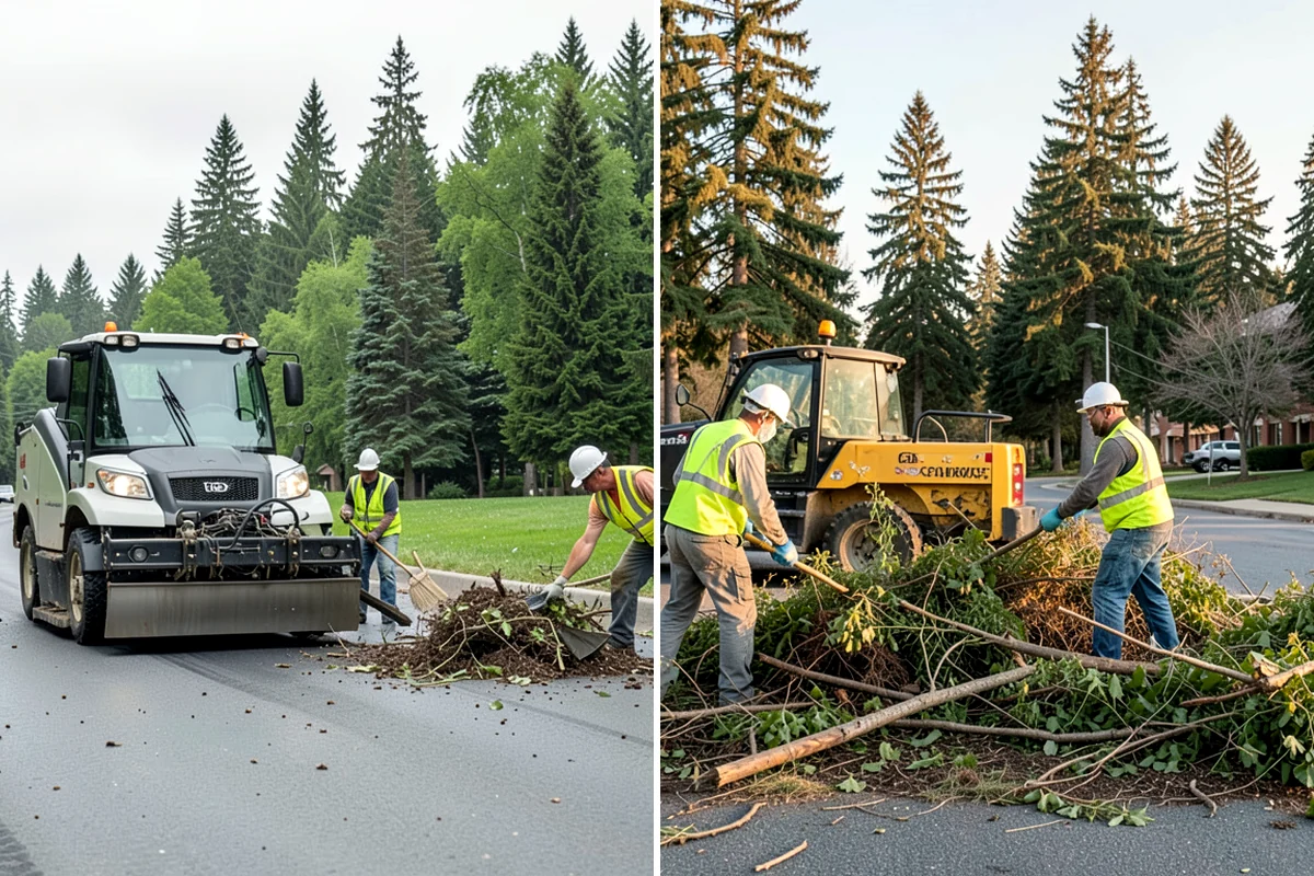 Roadside Cleanup in SeaTac, King County, WA - Plan segments and set required work-zone traffic control
