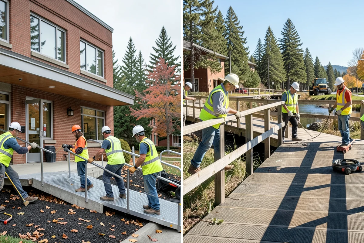Roadside Cleanup in Sedro-Woolley, Skagit County, WA - Plan segments and set required work-zone traffic control