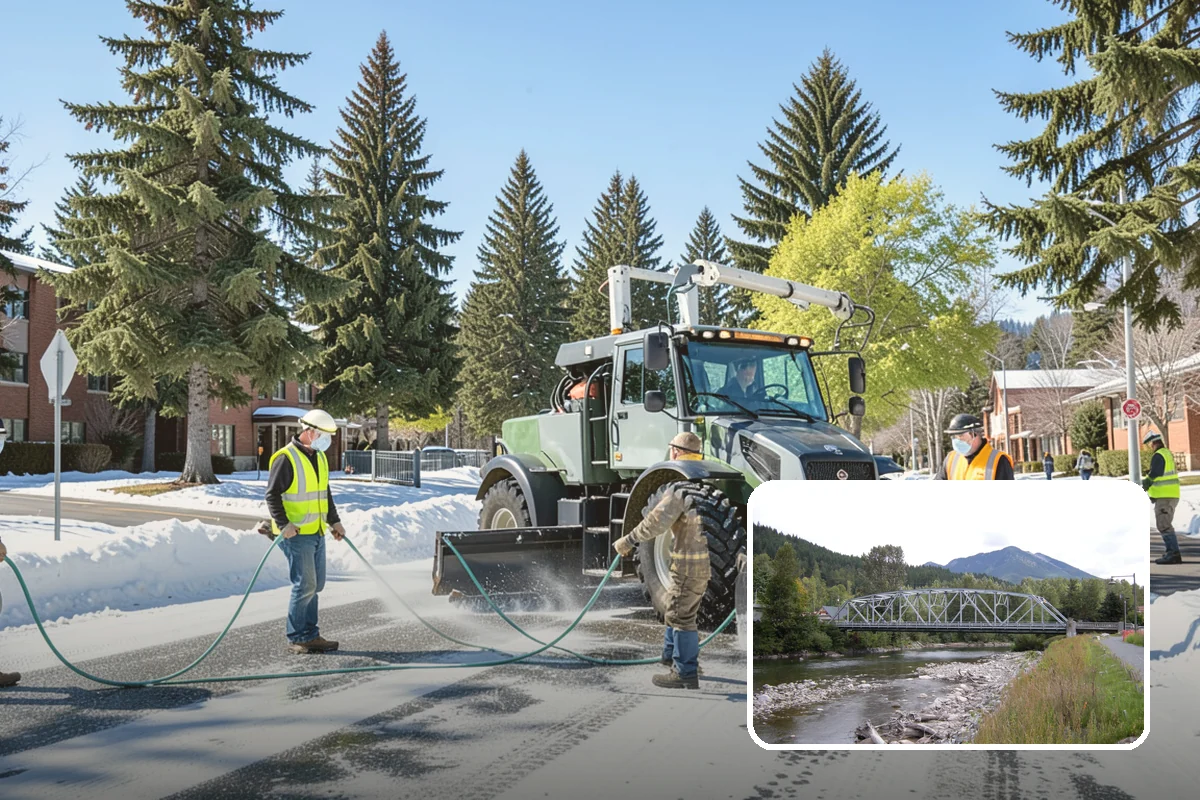 Roadside Cleanup in Skykomish, King County, WA - Compliant work-zone traffic control for crew and driver safety