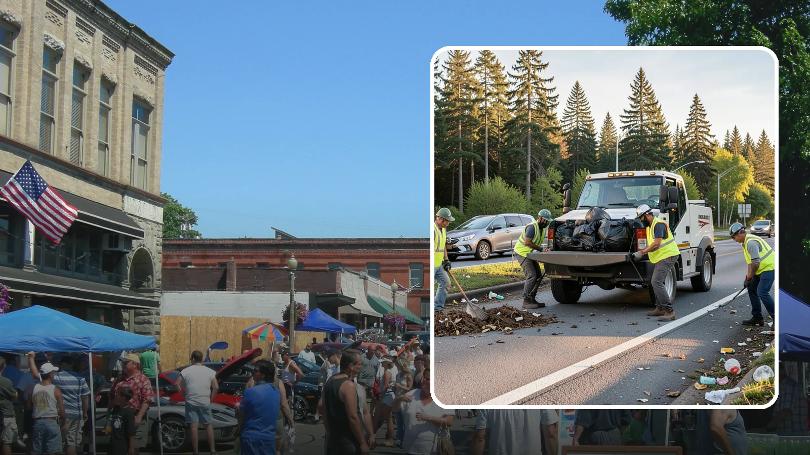 Roadside Cleanup in Snohomish, Snohomish County, WA - Litter and debris collection along arterials, highways, and adopt-a-road corridors under safe work-zone controls.