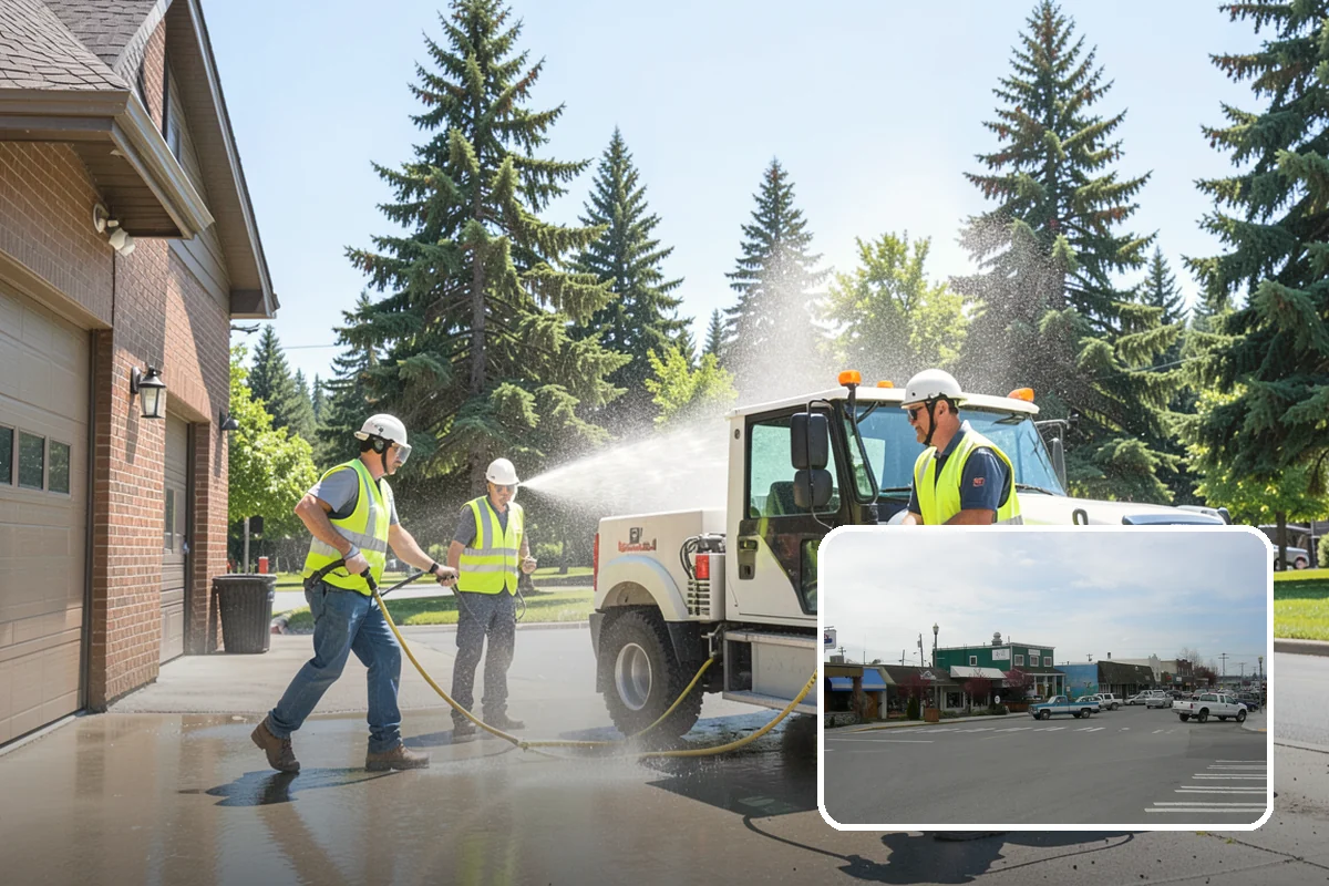 Roadside Cleanup in Stanwood, Snohomish County, WA - Compliant work-zone traffic control for crew and driver safety
