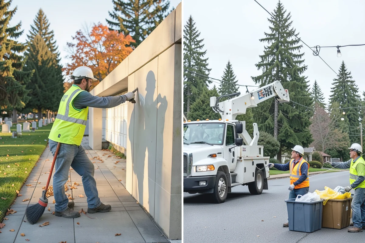 Roadside Cleanup in Woodinville, King County, WA - Plan segments and set required work-zone traffic control