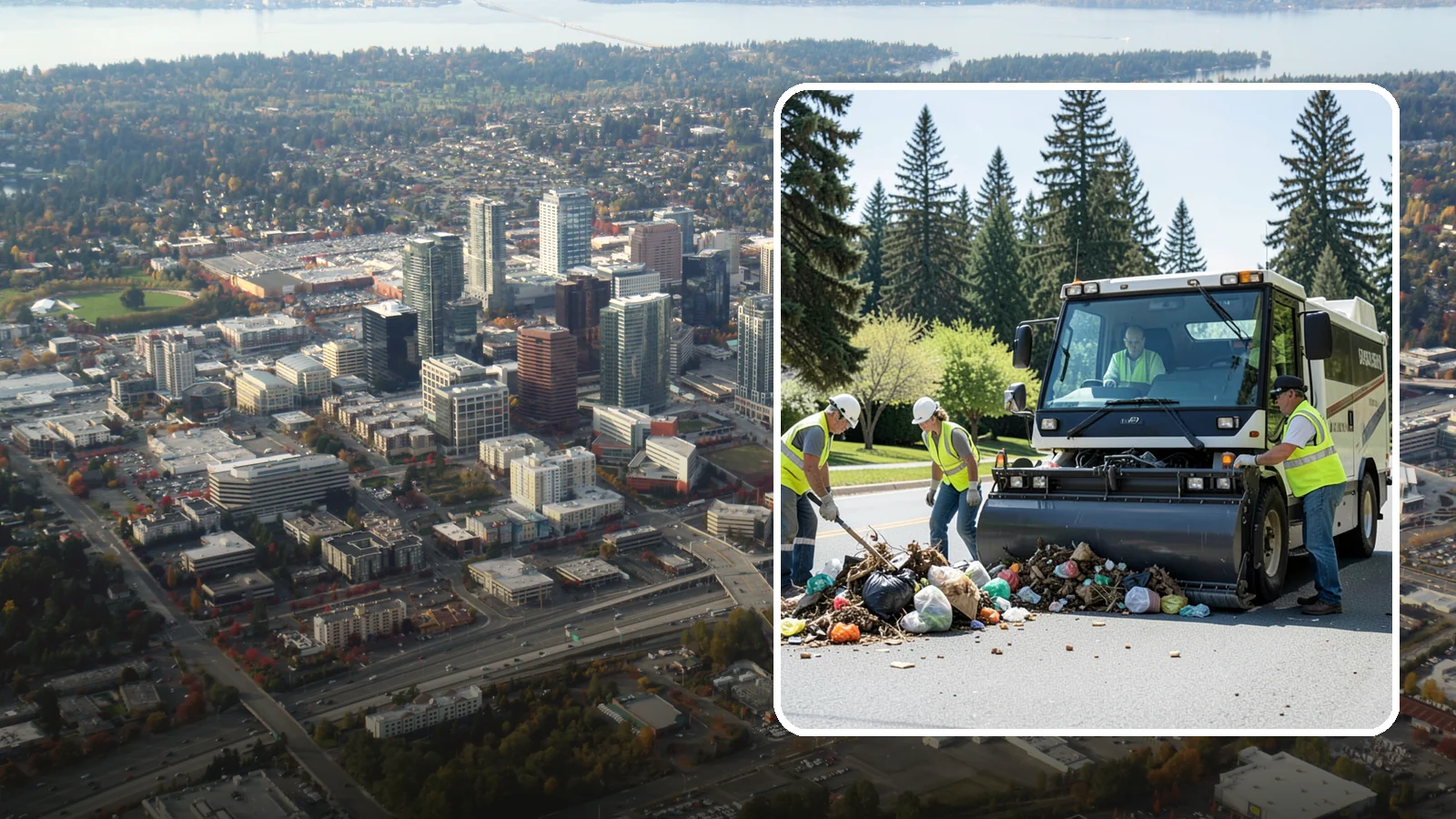 Roadside Litter Removal in Bellevue, King County, WA - Systematic roadside litter and debris removal that keeps public corridors clean, safe, and presentable.