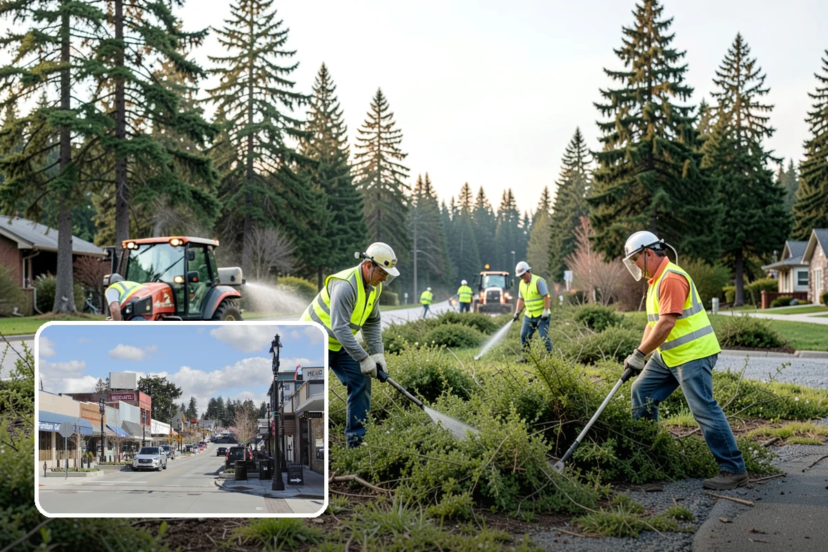 Roadside Litter Removal in Bothell, King County, WA - Improves corridor appearance and community pride