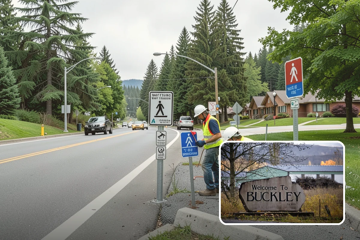 Roadside Litter Removal in Buckley, Pierce County, WA - Improves corridor appearance and community pride